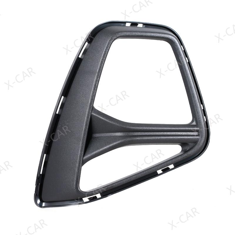 Matte Black For Chevrolet Blazer Front Bumper Fog Light Lamp Trim Cover Frame Grille Lid Bezel Hood
