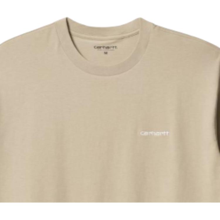Carhartt WIP S/S Script Embroidery T-Shirt Men T-Shirts Light-Brown I025778-0QS-XX