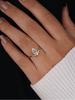925 Sterling Silver Fashion Golden Marquise Series Zircon Ring For Women Engagement Wedding Simple High Quality Fine Jewelry