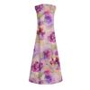 Women's New Spring And Summer Fashion Classic V-neck Color Printing Sleeveless Long Dress