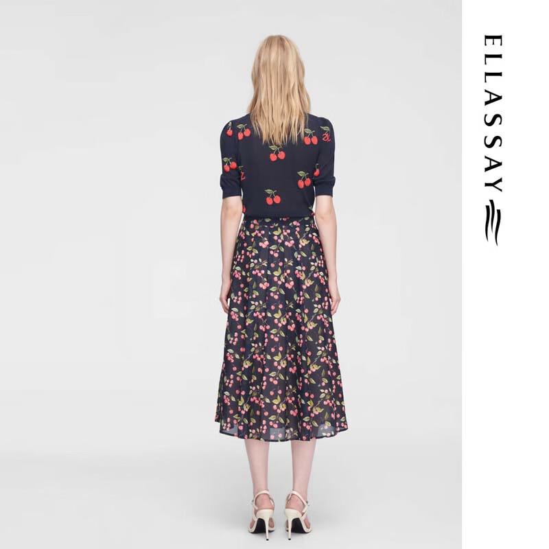 ELLASSAY Retro Romantic A-Line Skirt