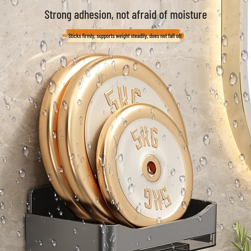 Double-Layer Wall-Mounted Soap Dish with Drainage