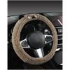 Car Steering Wheel Cover Winter Non Slip Cartoon Bear Plush Standard Fit 38cm Warm Protector Decoration Warm