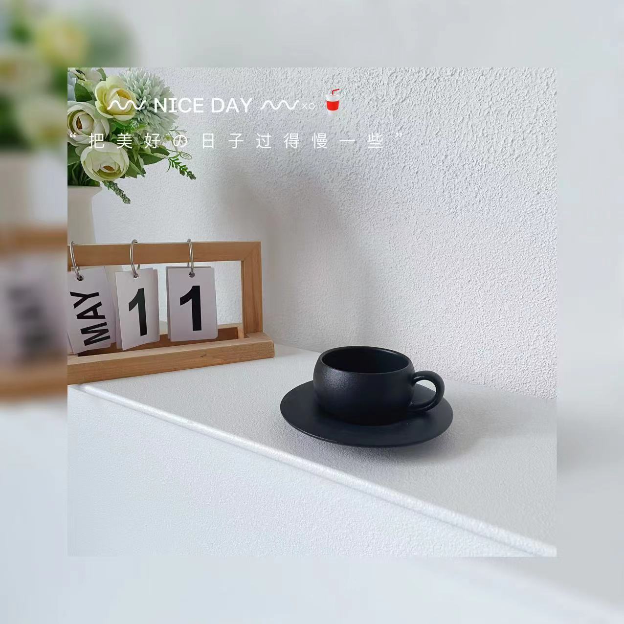 

Ретро Изысканный Набор Кофейной Чашки и Блюдца в Форме Яйца, Кофейная Чашка с Узором Огненного Камня, Керамический Послеобеденный Чай, Высококлассный Подарок-Фигурка 280ML