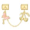 Stainless Steel Modular Bracelet Jewelry Set with Electroplated Bow and Fish Tail Pendant Accessories