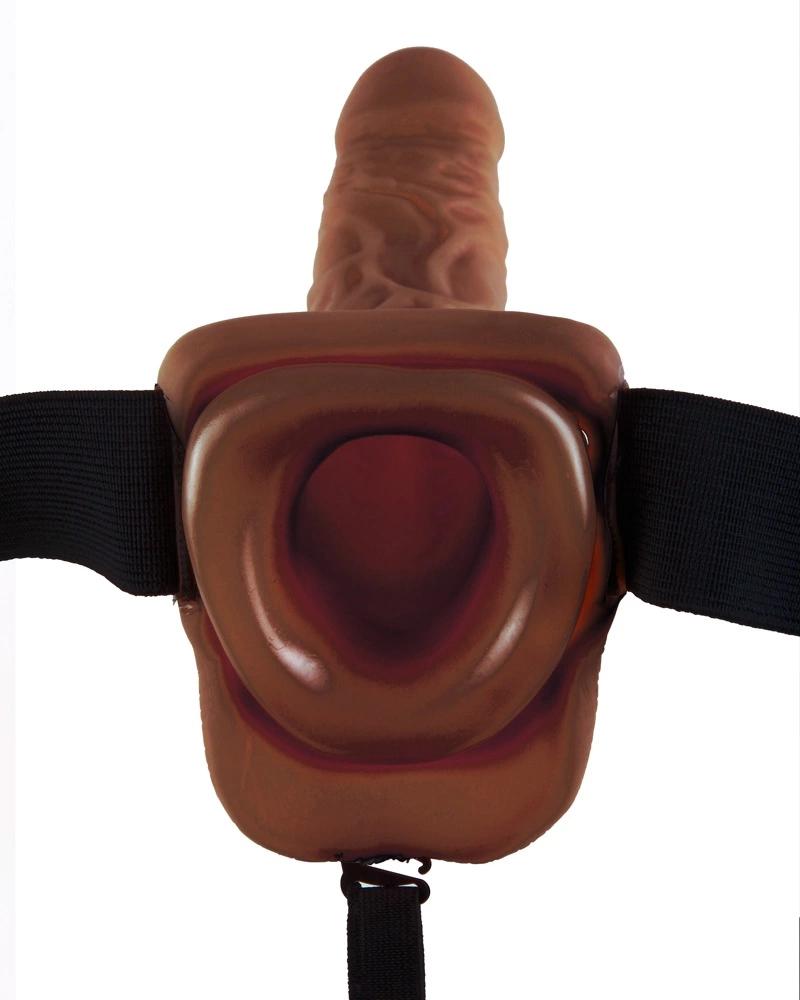 Fetish Fantasy Series - Strap-On with Natural Curved Dark Dildo