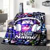 Custom Name Game Controller Theme Printed Blanket - Perfect for Couch, Bed, Travel & Outdoor Use | Machine Washable, Cozy & Durable.