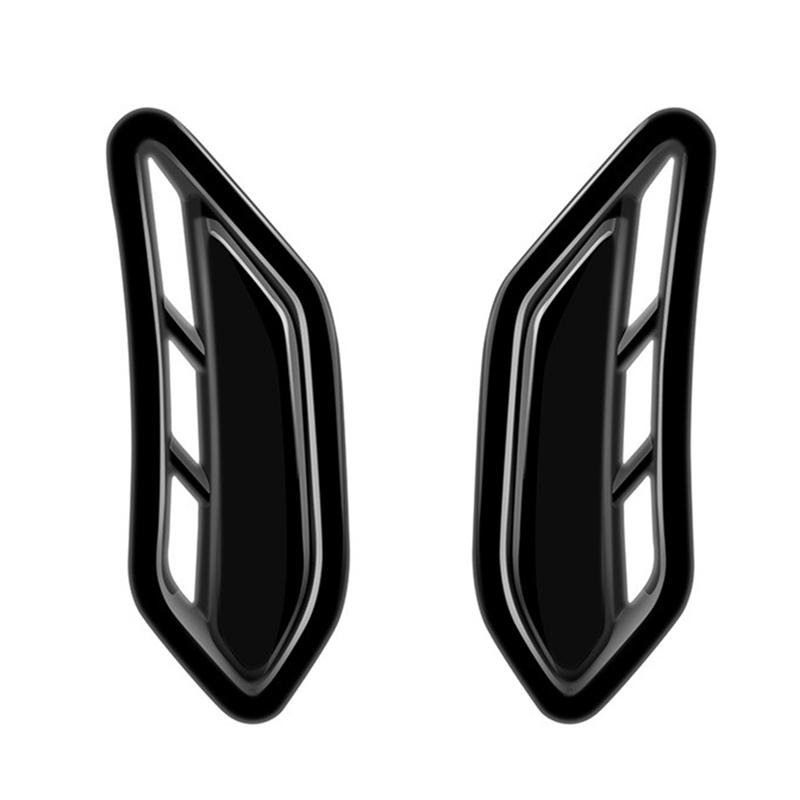 Car Side Wing Air Flow Intake Cover Side Fender Trim Frame For Subaru Forester 2025 Glossy Black Bright Black