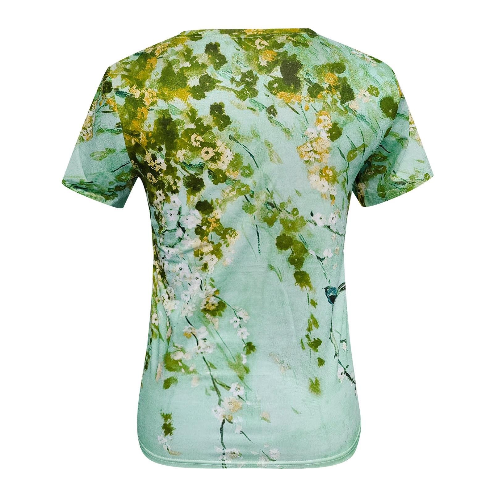 Женские повседневные топы с круглым вырезом — фото 5