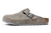 Birkenstock Boston Regular Width Suede Stone Coin 1027688 Coin 41 (Stone (26.5cm))