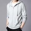 Men's Spring and Autumn Thin Loose Cardigan Sweatshirt Large Size Hooded Zipper Jacket