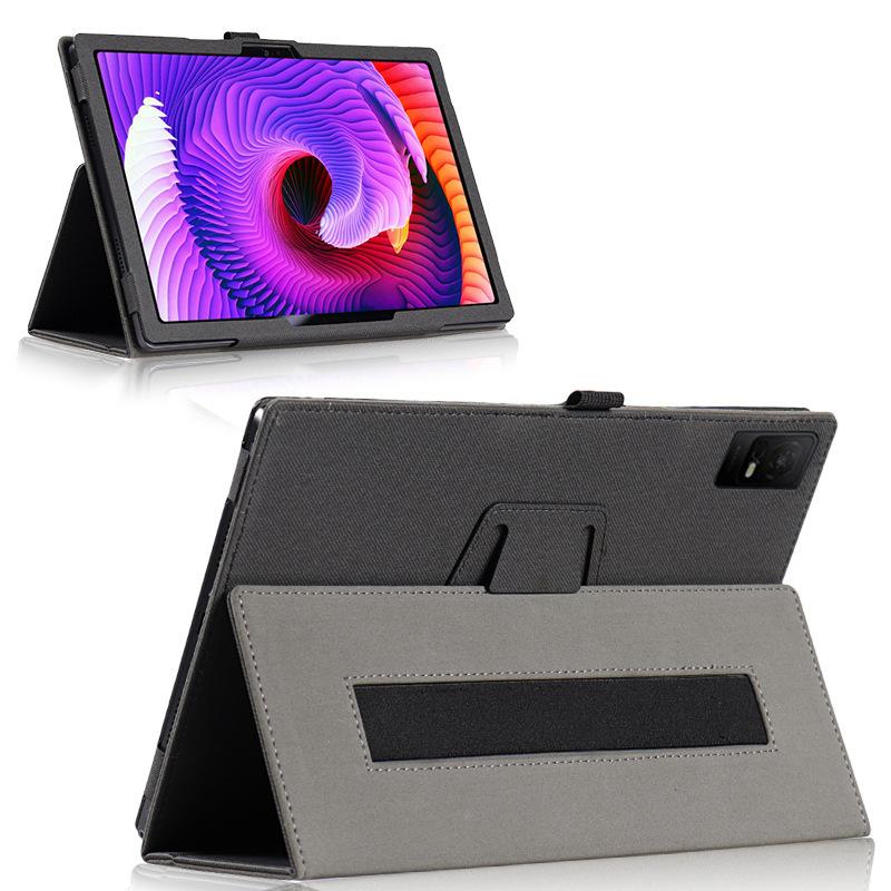 

For TCL NxtPaper 11 Tablet Case Skin-touch Stand PU Leather Drop-resistant Cover Black