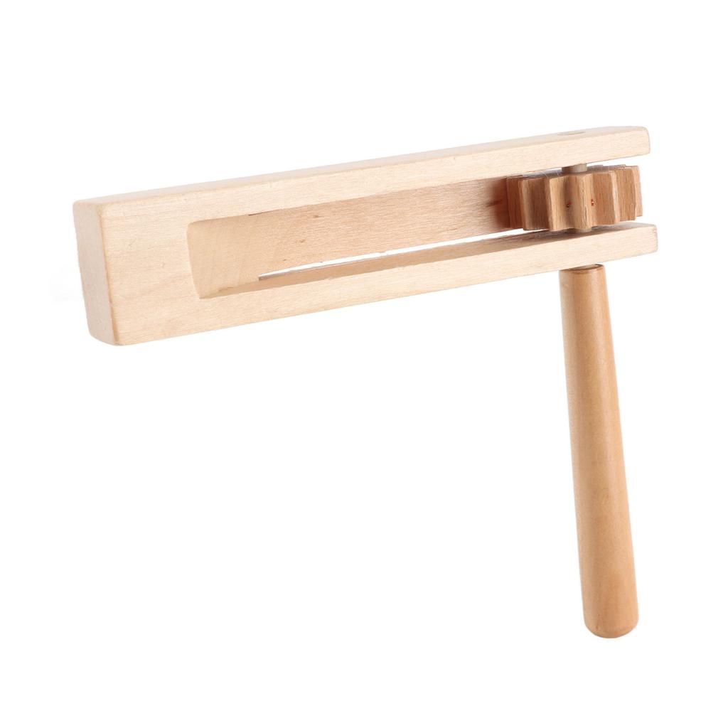 Wooden Ratchet Noise Maker Orff Hand Noisemaker Rattle Instrument Toy for Sporting Events Games Celebrations