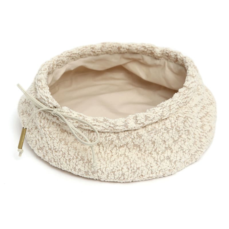 UNDERCONTROL studio PLATE BERET / STRAP / BEAN TWEED / D BEIGE