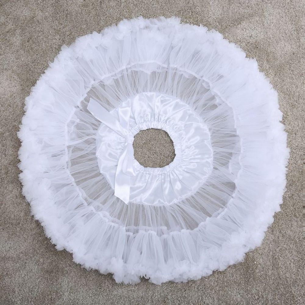 Mesh Short Dress Jupon Fille Multilayer Cosplay Crinoline Underskirt Petticoats for Wedding  Girls