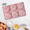 Baking Mold For Desserts Cat Paw Silicone Food-Grade Chocolate Mousse Cake Easy-Release Handmade Soap Reusable for DIY Dessert Decompression