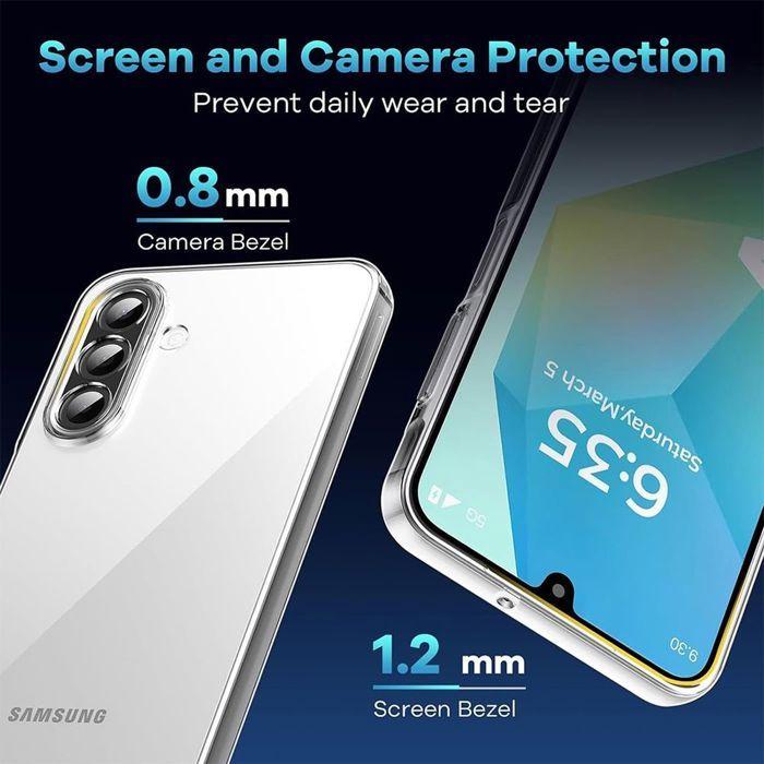 Skyddsskal - BOOLING - för Samsung Galaxy A26 5G - Transparent Silikon - Stöttåligt - Anti-repor