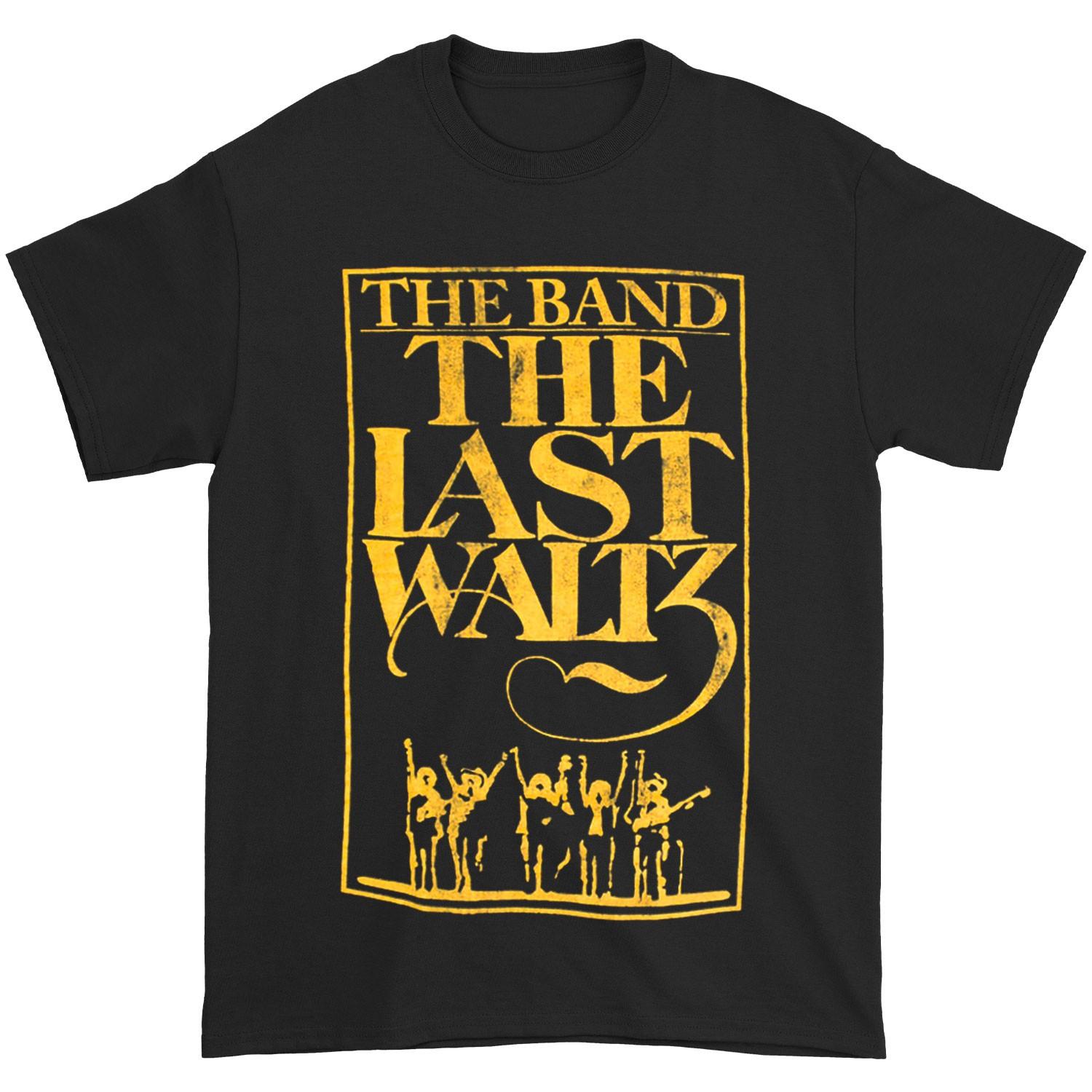 Men s Band The Last Waltz Distressed Slim Fit T-shirt Medium Black L