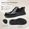 Septwolves Men's British Style Genuine Leather Casual Shoes