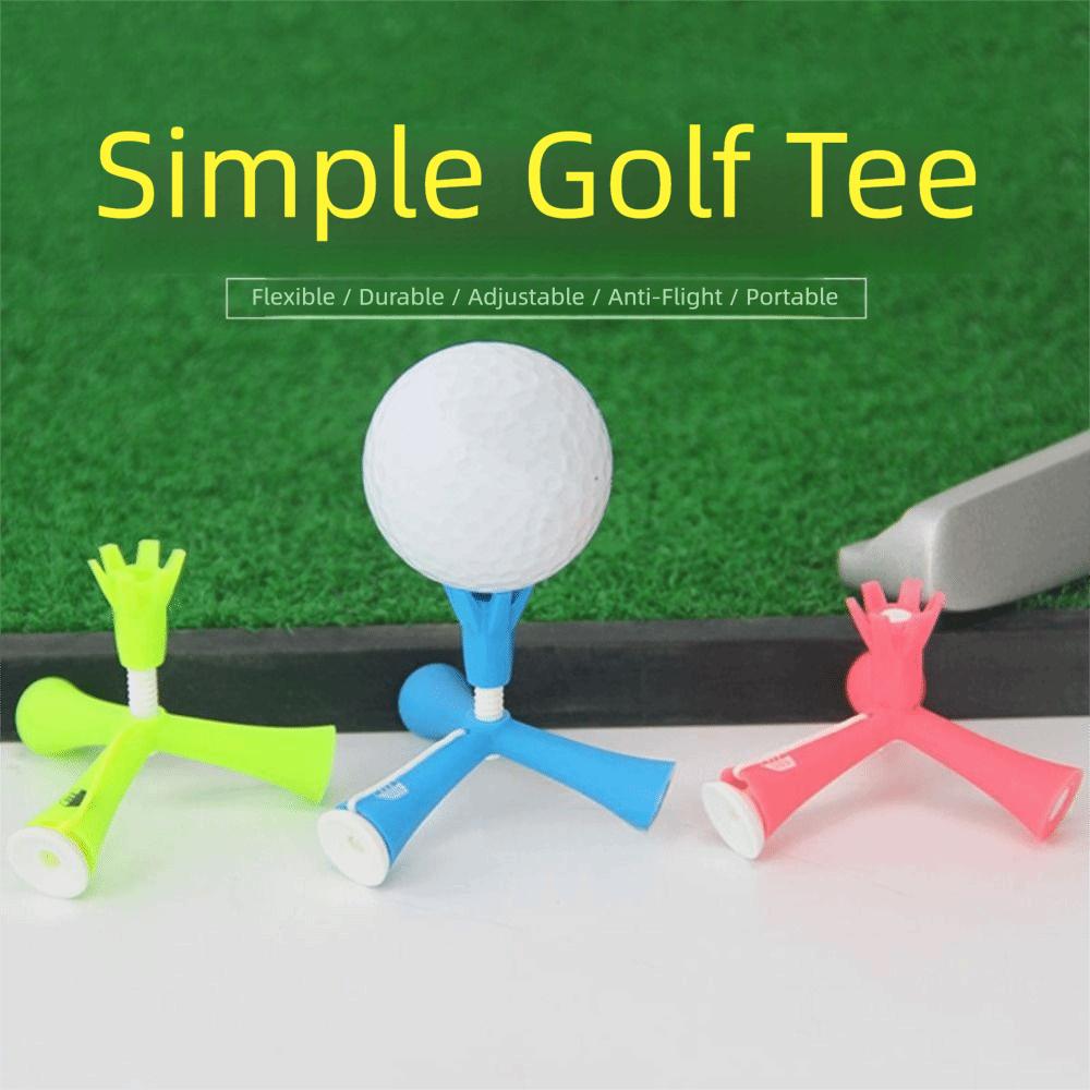 

Anti-flying Design Tripod Golf Tee Height Adjustable Adjustable Golf Tee Golf Tee Training Use синій