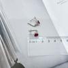 Silver Earrings with Natural Ruby 2.285ct (2172727)