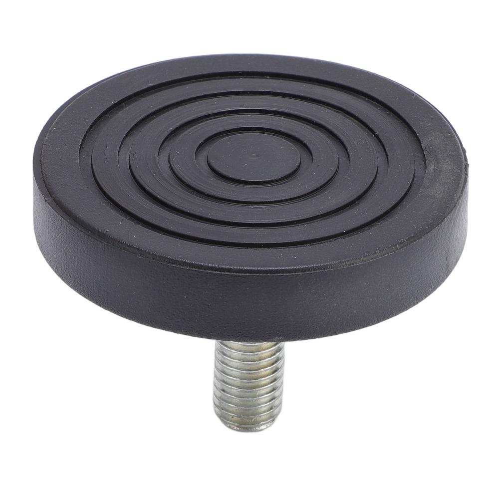 4pcs M10 Thread Screw On Rubber Feet Diameter 58mm Black Adjustable Furniture Levelers Rubber Rubber Feet Bumpers For Furniture
