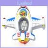 Children's Inflatable Plane Swim Ring With Reinforced Bottom Eco-friendly Pvc Material Printed Design