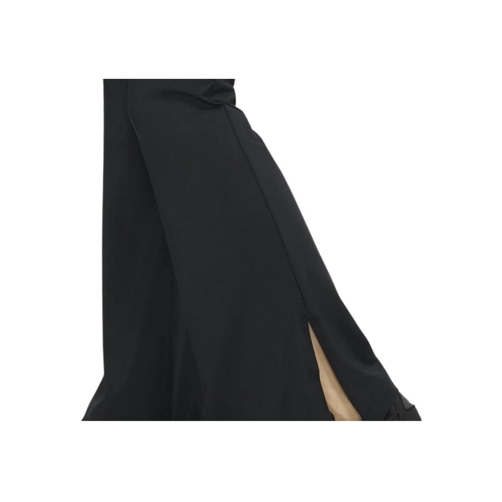 Nike Solid Color Logo Embroidered Flared Pants Slim Fit Casual Pants Women Bottoms Black DQ6617-010