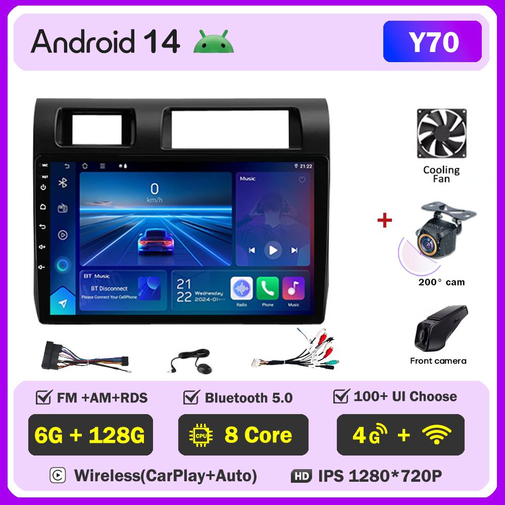For Toyota Land Cruiser 70 Series LC70 LC71 LC76 LC78 LC79 Carplay Auto Screen Wireless Android Auto Car Intelligent Systems DSP