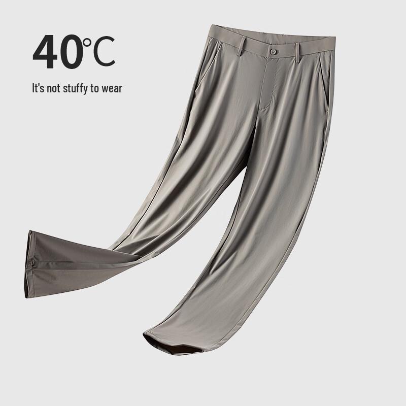 Firstview Men's Ice Silk Casual Trousers FV24D1413