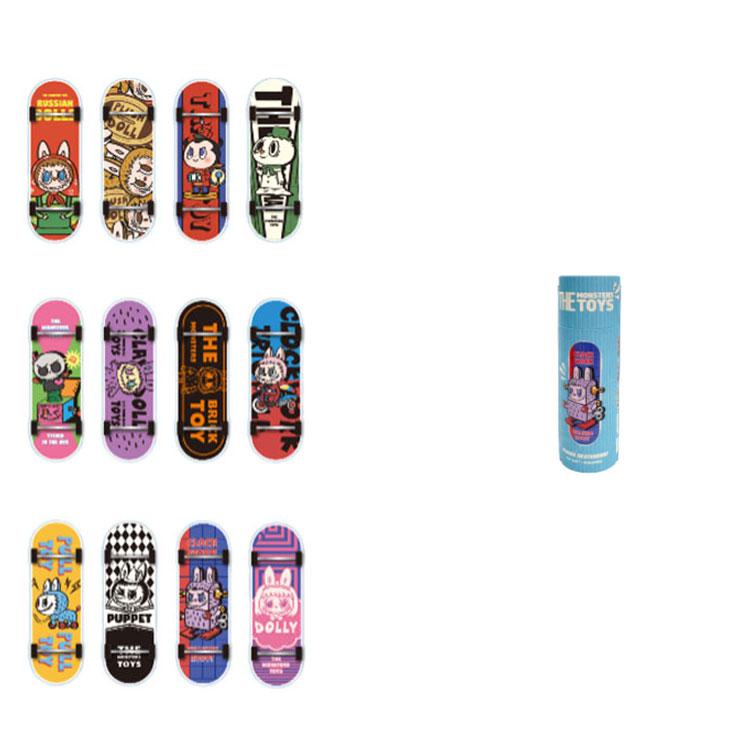 New POP MART LABUBU Elf Toy Collection Fingerboard Mystery Boxes Single Mystery Box/Full Box 12 Pcs 210500208