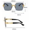 New Borderless Trimming Sunglasses Women'S Fashion Brand Designer Sun Glasses Women Color Lens Trend Eyewear Uv400