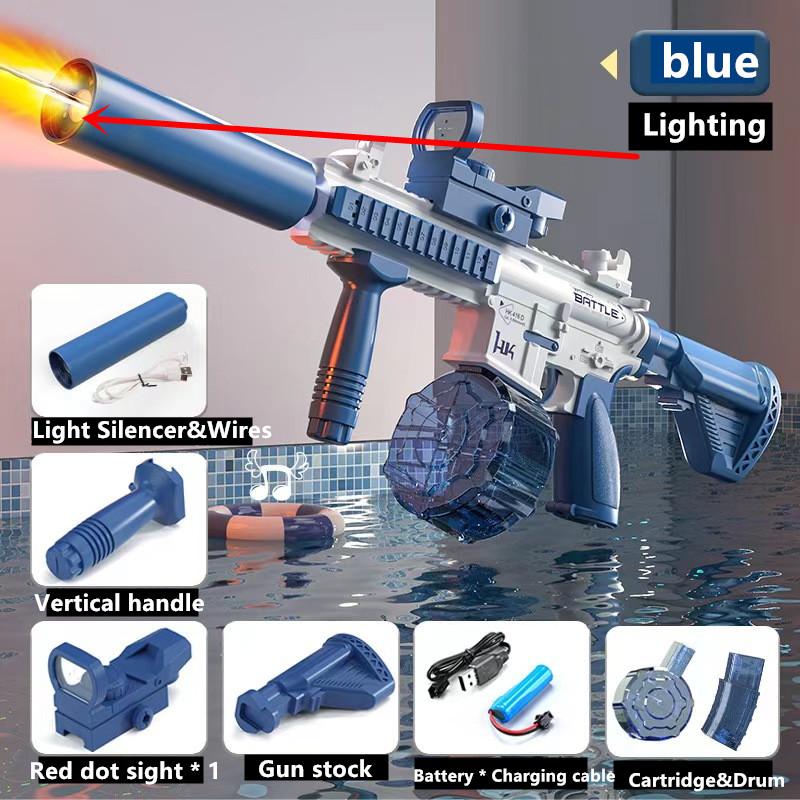 M416 Water Gun Electric Pistolet Shoot Toy Full Automatic Summer Shoot Beach Outdoor Fun Toy For Children Boys Girl Adults Gift