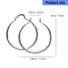 Sturdy Alloy Hoop Earrings Comfortable Designs For Office Parties And Casual Outings