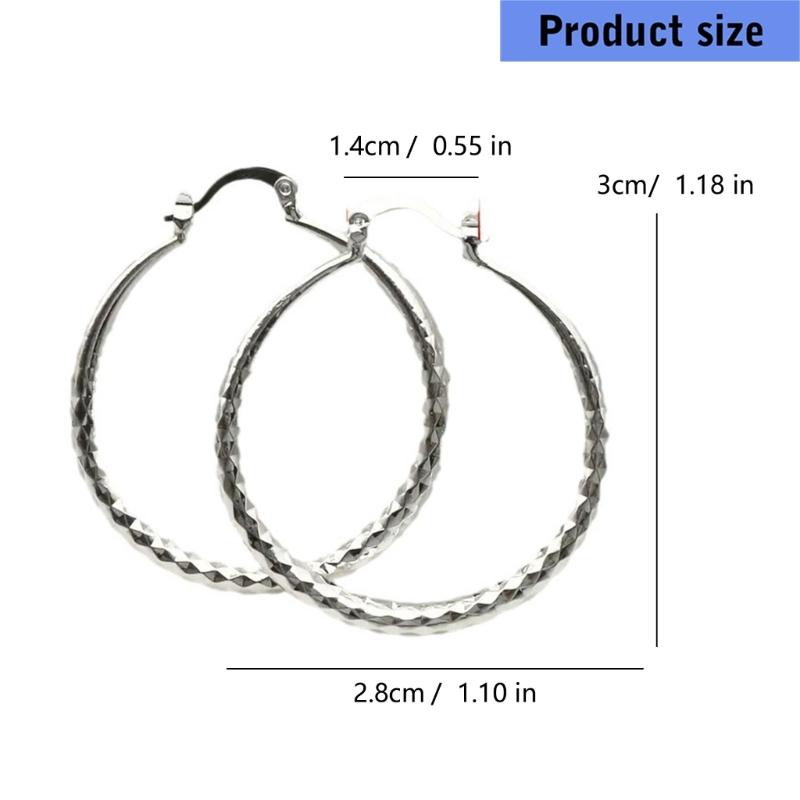 Sturdy Alloy Hoop Earrings Comfortable Designs For Office Parties And Casual Outings