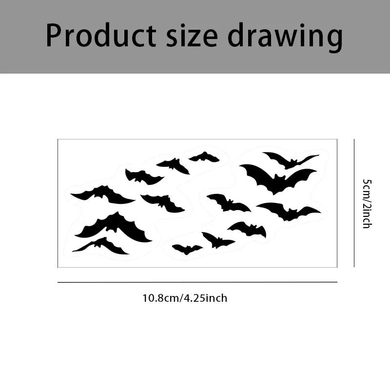 

10.8x5см Кажани Хелловін Автонаклейки Кузов Дзеркала Вікна Мотоцикл Ноутбук Стіни Вінілова Плівка Стайлінг Декалі Автоаксесуари 1Pc