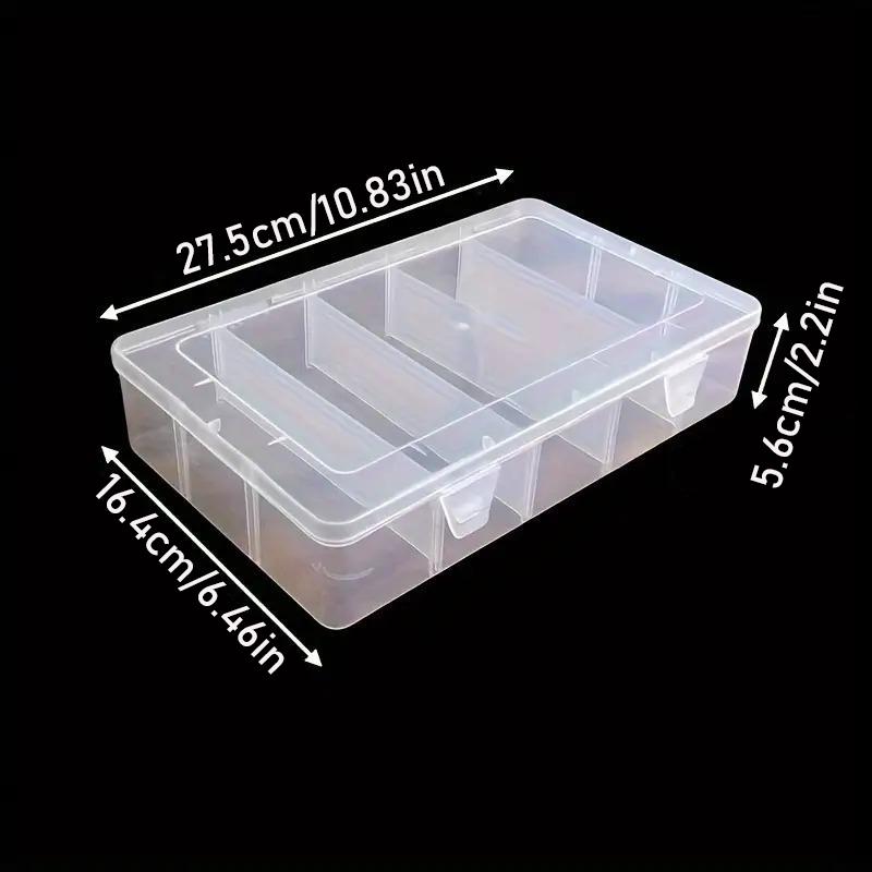 Hardware Tool Storage Box 5 Compartment Transparent Tool Organizer For Screw And Accessory Household Sorting Use
