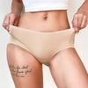 7A Bacteriostatic Seamless Panties for Women Mid Waist Maillard Color Briefs Soft and Comfortable Underwear M-XL