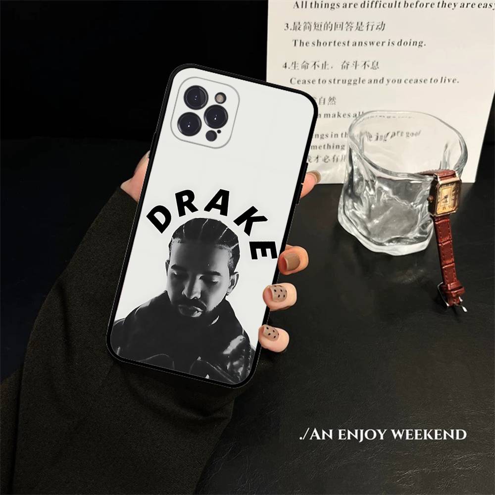 Singer Rapper D-Drake For Iphone 17 16 15 11 13 14 Pro Max Plus 12 Mini Black Shell Cover Phone Case iPhone 16pro max