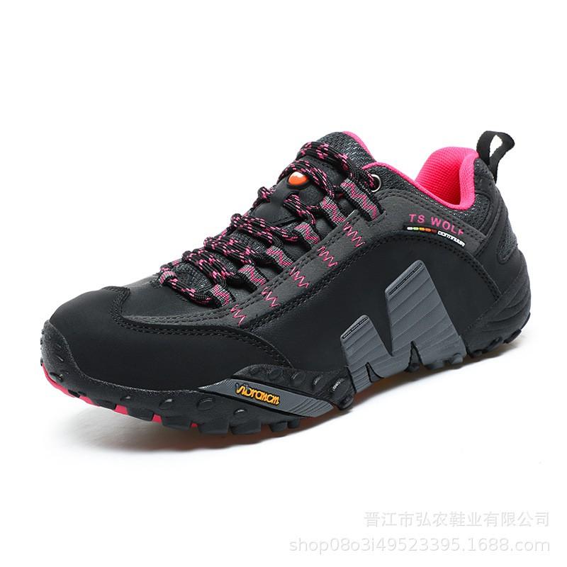 Unisex Low-Cut Hiking Shoes With Cushioned Sole Rubber Outsole Anti-Slip Outdoor Walking Trail Sneakers