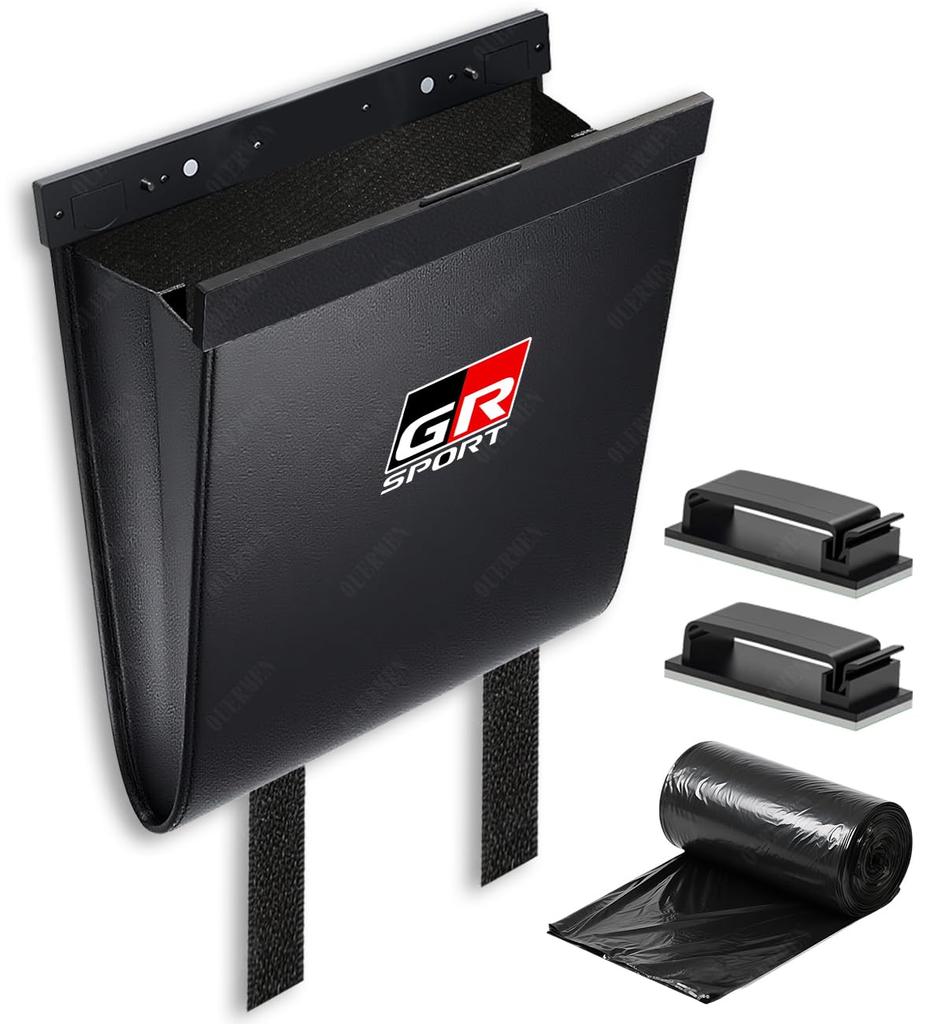 Car Trash Car Storage Seatback Backseat with PU Large Includes 15 Garbage Passenger Convenient Car Accessory Can, Case, Pocket, Storage, Lid, Leather,