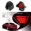 Universal 12LED F1 Style Triangle Sporty Brake Signal Lamp Rear Fog Light Tail Third Brake Lamp DRL For JDM BBA Sturdy