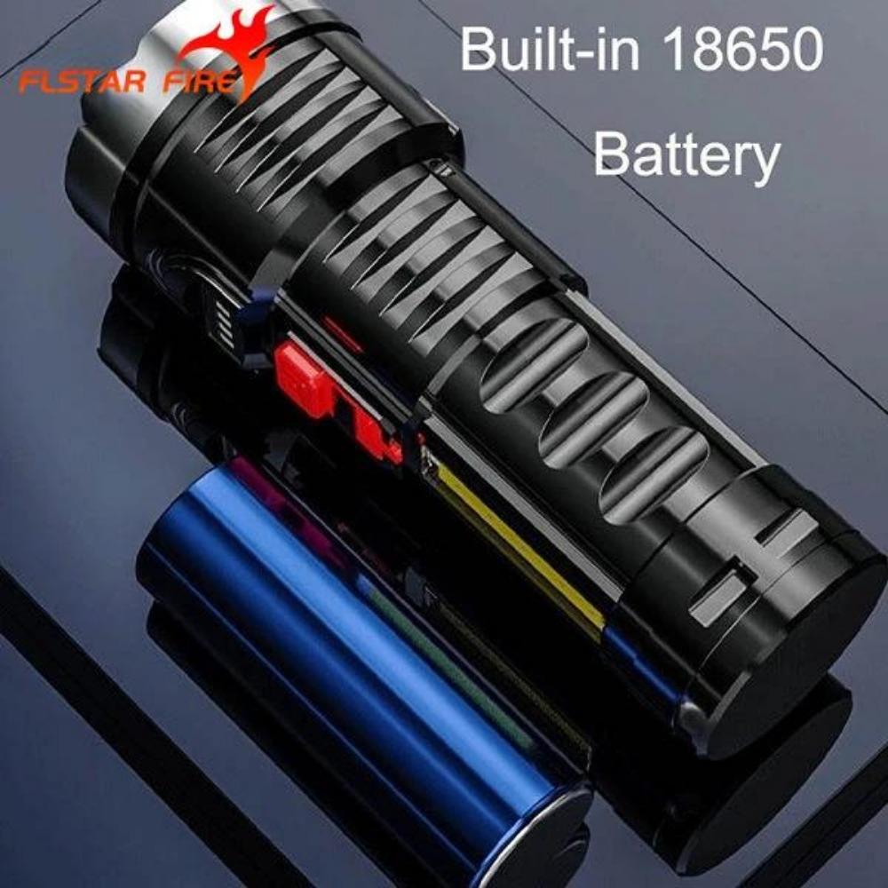 Neue Stil 6LED Taschenlampe Mini Tragbare Lampe mit Eingebautem 18650 Batterie USB Aufladbare COB LED Taschenlampe für Camping Lichter