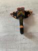 Handcrafted Multi-Color Wooden Elephant Head Mask: Exotic Wall Decor