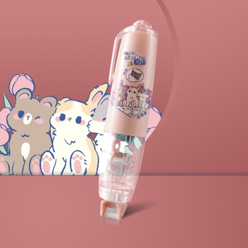 Press-On Dots Glue Roller Double Sided Tape Pen 5M Refillable Adhesive For Scrapbooking Diy Correction Tape Office Supplies