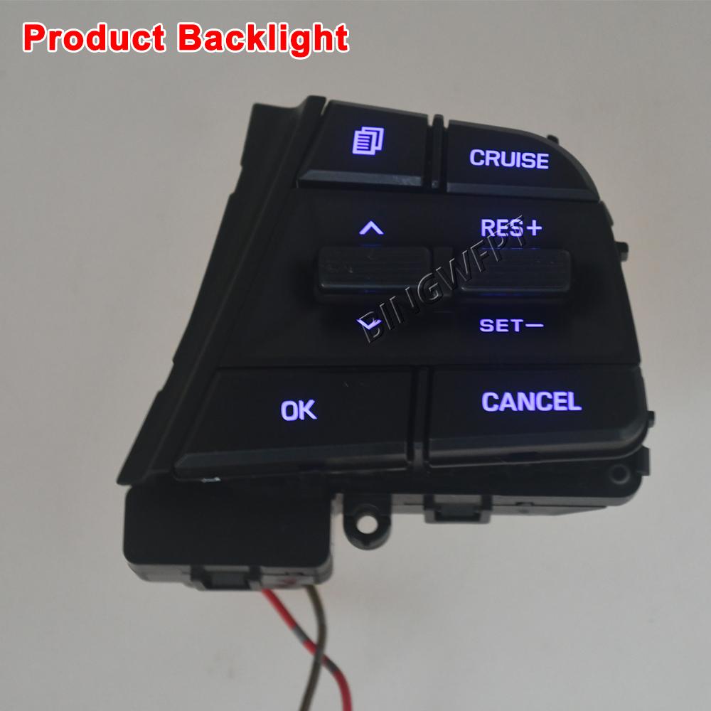 Steering Wheel Button For Hyundai Elantra 1.6L 2016 2017 2018 Buttons Bluetooth Phone Cruise Control Switch