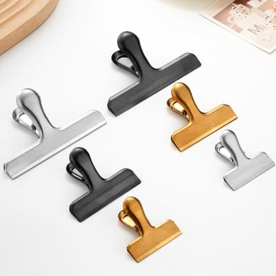 4Pcs Stainless Steel Sealing Clips for Food Bags Strong Bite Force Leak-proof Snack