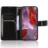 Crazy Horse Wallet Flip Case for Google Pixel 9A, Black