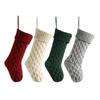 Christmas Stockings, 18 Inches Large Size Christmas Stockings Cable Knitted Stocking Gifts