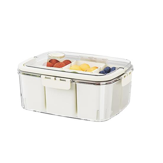 Fresh-keeping Box Airtight Leak-proof Food Storage Container with Silicone Seal And Handle Storage Box for Fruits Snacks Picnic